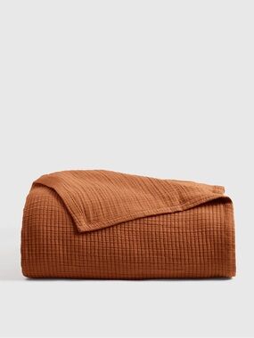NWOT Quince Organic Ribbed Cotton Coverlet King